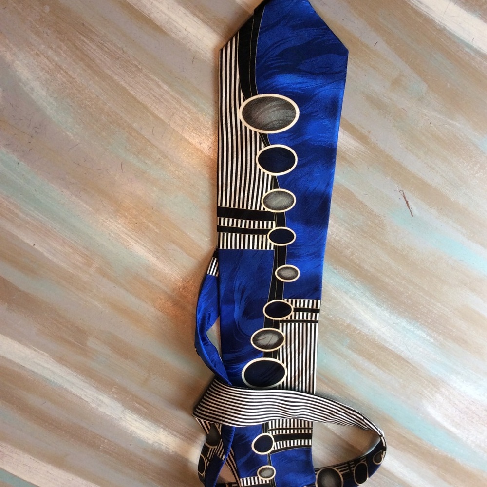 Blue vintage tie
